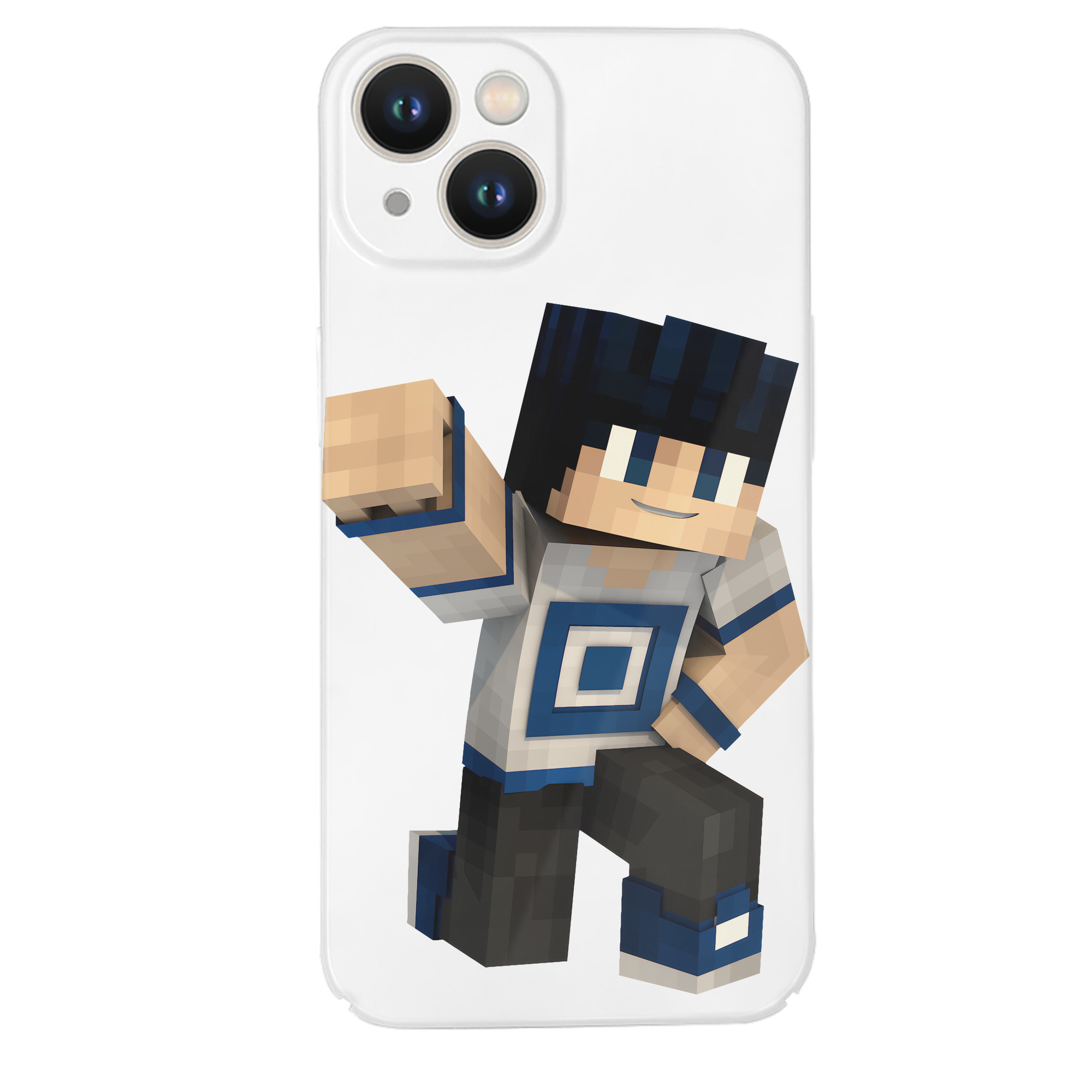 （画像用） マインクラフト ブロックの世界 Minecraft MC Block world 【iPhone 14シリーズ対応】ハードケース